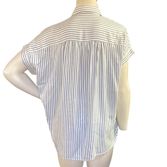 Madewell Central Shirt in Dalton Stripe Sz S #149H - Picture 6 of 9